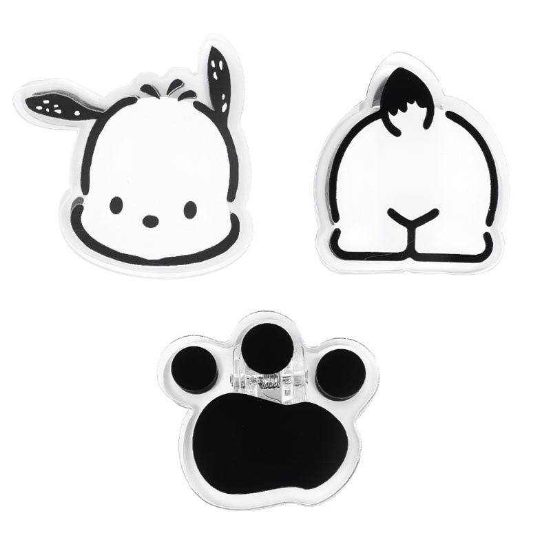 Tập Giấy Note Hai Mặt Bằng Nhựa Dạng Kẹp Hình Dấu Chân Cún Mini Dành Cho Học Sinh / Văn Phòng