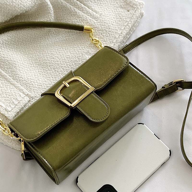 Ielgy Túi đeo dưới cánh tay Một Bên Vai Có Khóa Cài Đơn Giản Thời Trang Và Phổ Biến Dành Cho Bạn Nữ