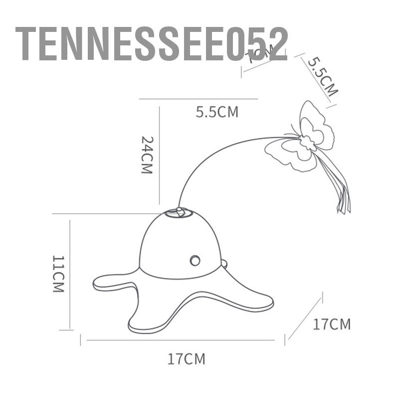 Tennessee052 Đồ chơi mèo bướm tự động giải tỏa sự nhàm chán tương tác xoay 360 độ cho con