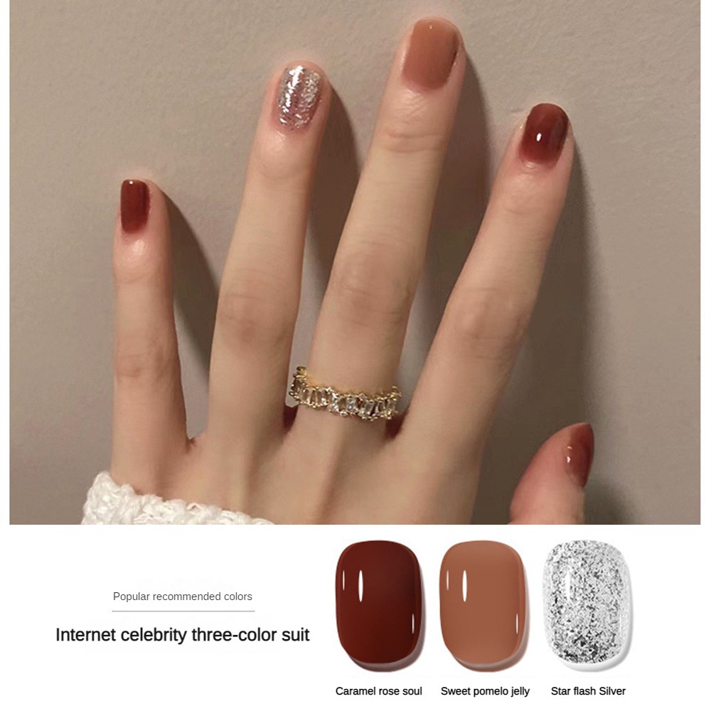 Gel UV sơn móng tay Annies Bộ Keo Dán Móng Ba Màu Trong Suốt Dùng Trang Trí Móng Tay