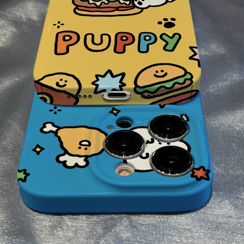 Ốp Điện Thoại In Hình Chú Chó Hoạt Họa Màu Vàng Cho iPhone1314pro 11 12 DTXX 78 max