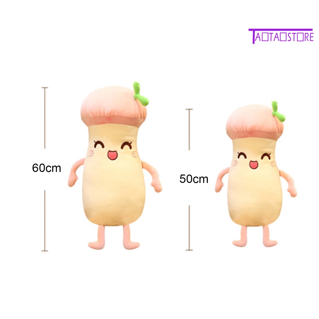 Đồ Chơi Thú Nhồi Bông Bằng Cotton PP Mềm Mại Hình Cây Nấm Thêu Mắt Dễ Thương Nhanh Khô Trang Trí Ký Túc Xá