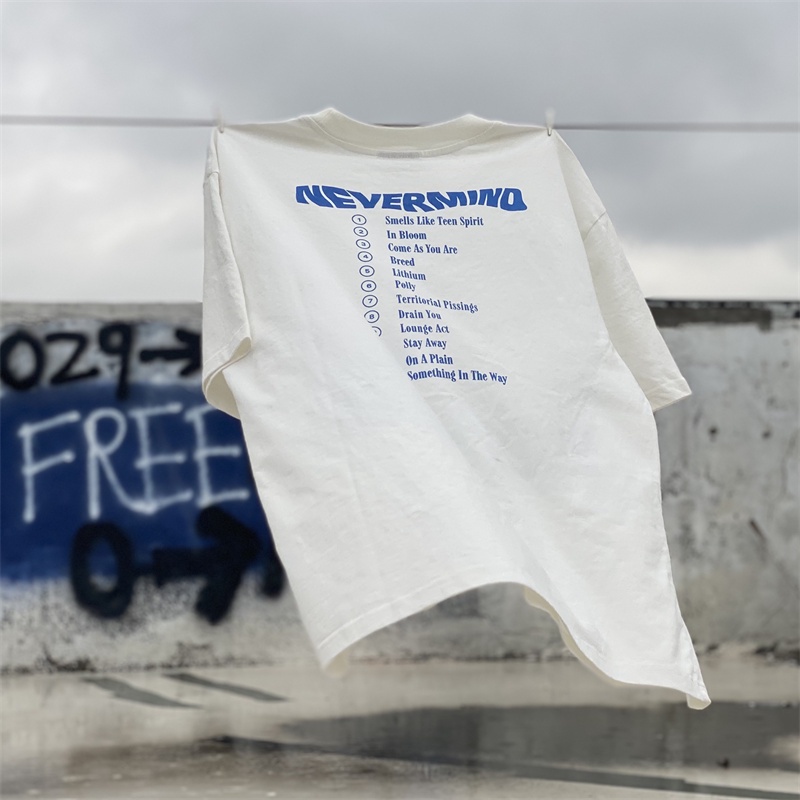 Nirvana &amp; - Áo Thun Tay Ngắn In Hình Nirvana Đường Phố Mới Nhất Thời Trang Cho Nam Và Nữ