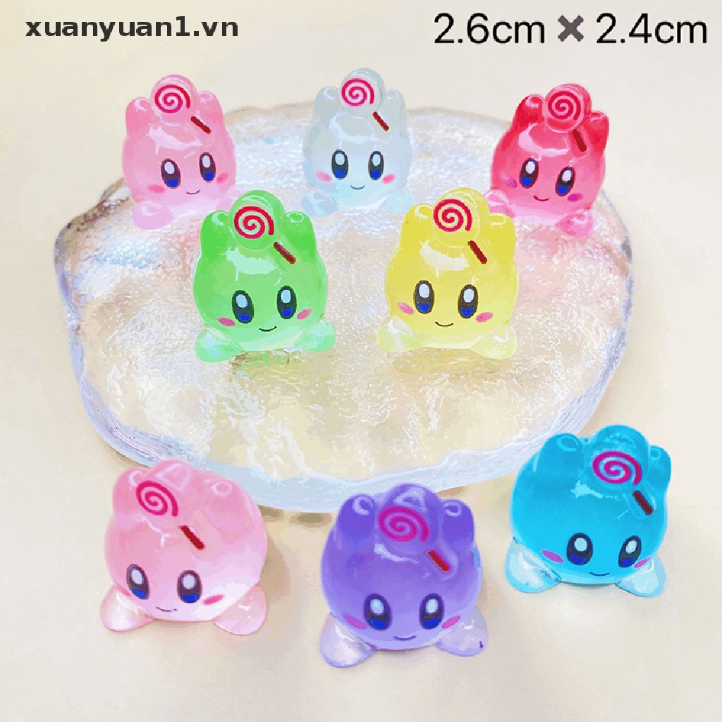 1 Mô Hình Xe Hơi Kirby Bong Bóng Mini Bằng Nhựa Phát Quang Trang Trí Bảng Điều Khiển Xe Hơi