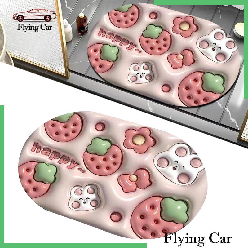 [Lzdjfmy2] Thảm Lót Sàn Nhà Tắm / Nhà Bếp Thấm Hút Nước Chống Trượt