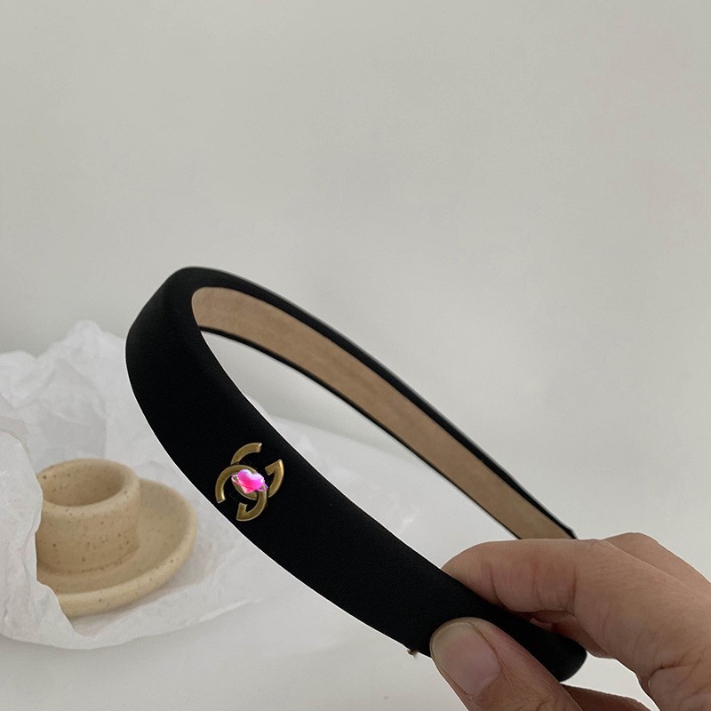 Băng Đô Cài Tóc Màu Trắng Đen Phong Cách Hàn Quốc Đơn Giản Thời Trang Xuân Hè