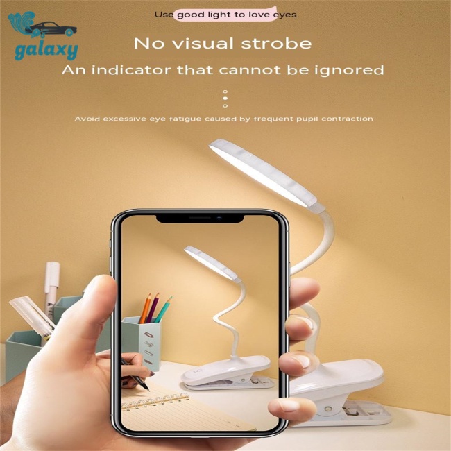Galaxy Đèn Led Để Bàn 3 Chế Độ Có Kẹp Bảo Vệ Mắt Sạc Usb