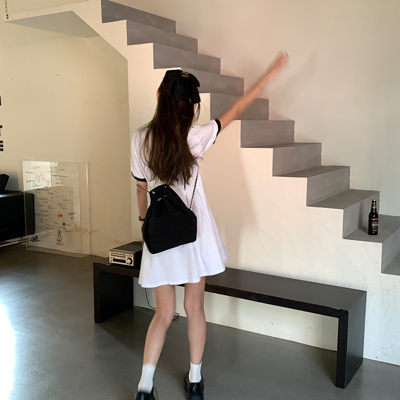 Ba Lô Rút Dây Lụa Sức Chứa Lớn Phong Cách Hàn Quốc Cho Nữ