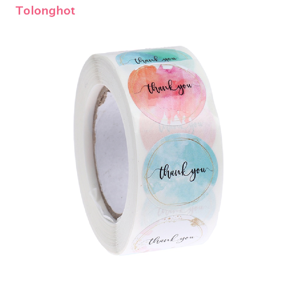 Bộ 500 Miếng Dán Niêm Phong Tự Dính Họa Tiết Hoa Nhiều Màu Sắc