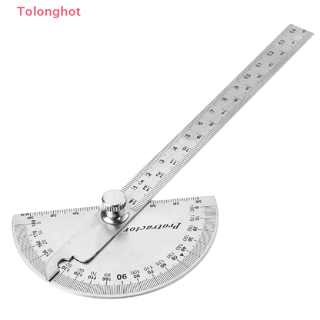 Thước Đo Góc Đa Năng 15cm 180 Độ Bằng Thép Không Gỉ