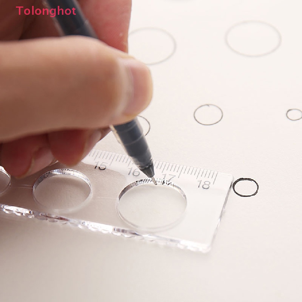 Thước Đo Hình Vuông 15cm 18cm 20cm Bằng Acrylic Trong Suốt Đơn Giản