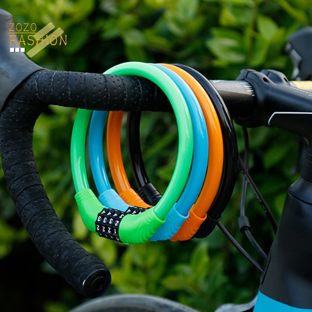 Ổ Khóa Mật Khẩu Màu Sắc Trơn Chống Bụi Tiện Dụng Cho Xe Máy / Xe Đạp