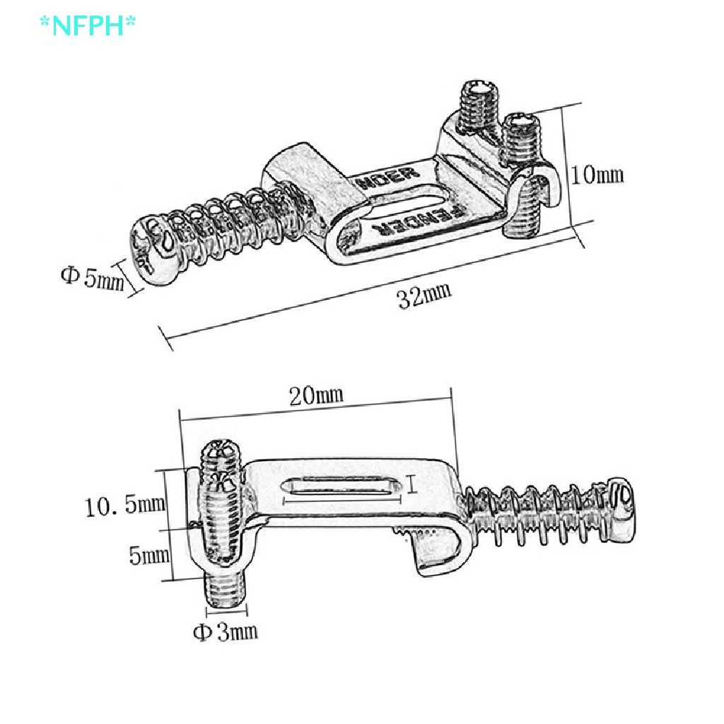 Set 6 Cầu Ngựa Đàn Guitar Điện Fender Stratocaster Mới