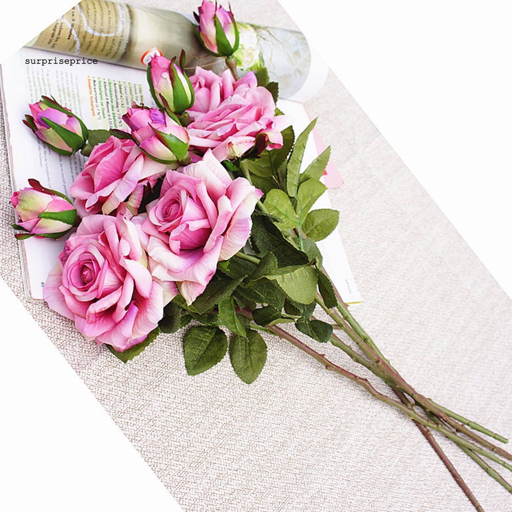 1 Bông Hoa Hồng Nhân Tạo Dùng Cho Trang Trí Tiệc Cưới, Sân Khấu