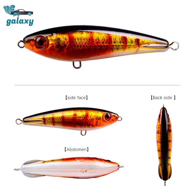 Galaxy Mồi Câu Cá Giả Bằng Nhựa 6 Màu 12g / 8.5cm