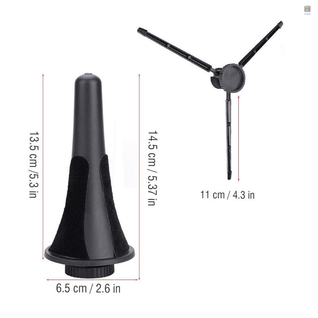 Giá Đỡ Kèn Clarinet Oboe Màu Đen Có Thể Gấp Gọn Tiện Dụng