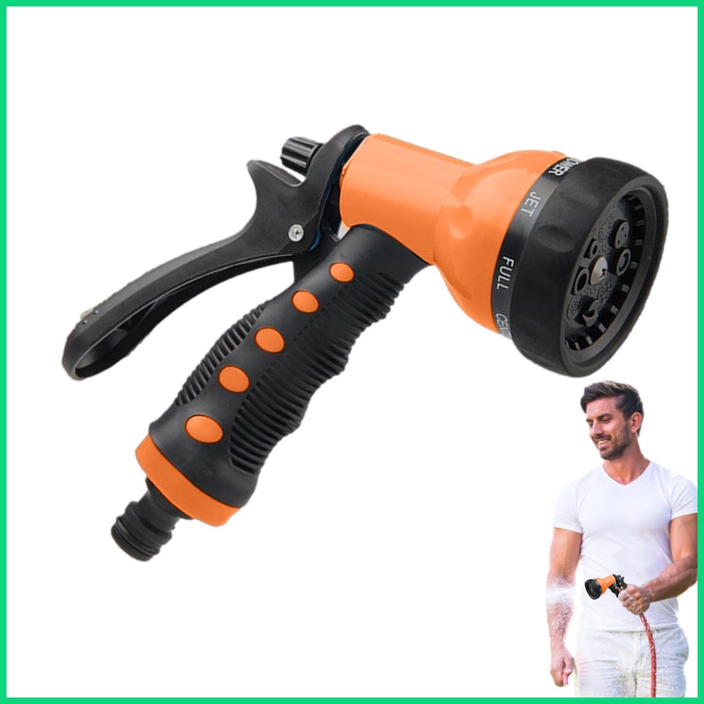 Vòi Phun Nước Tưới Vườn 8 Họa Tiết Áp Suất Cao Với Bộ Điều Khiển Dòng Chảy