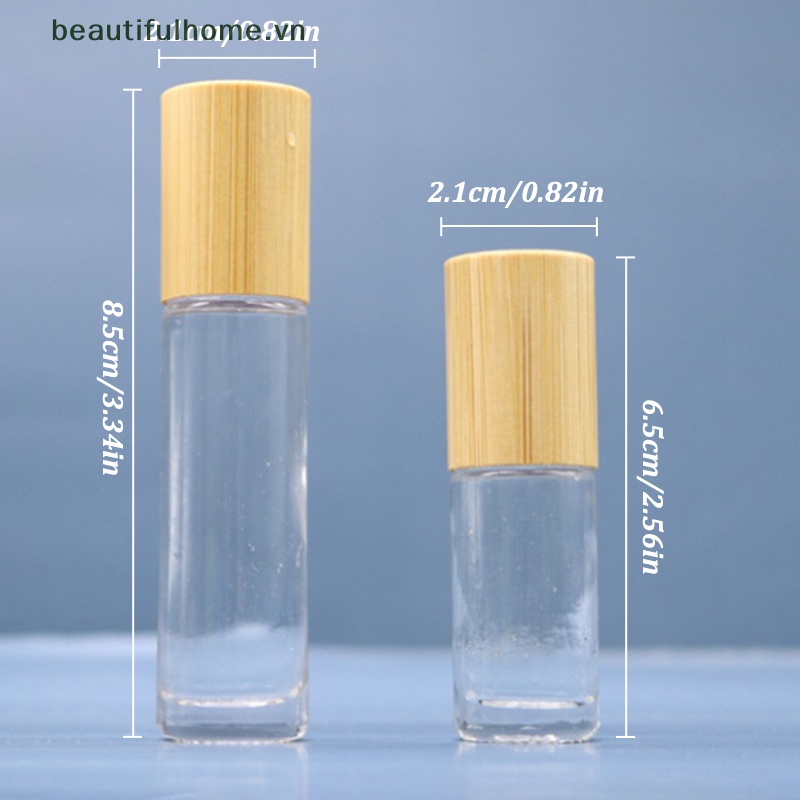 Chai Lăn Sơn Dầu Bằng Gỗ Tre 10 / 15ML
