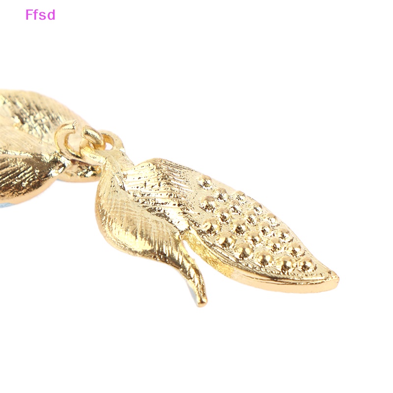 Khuyên Tai Dạng Hạt Hình Chữ Thập Tráng Men Hàn Quốc Hai Vòng Cung Màu Sắc Tương Phản Cá Tính Dành Cho Bạn Nữ * Bán Chạy