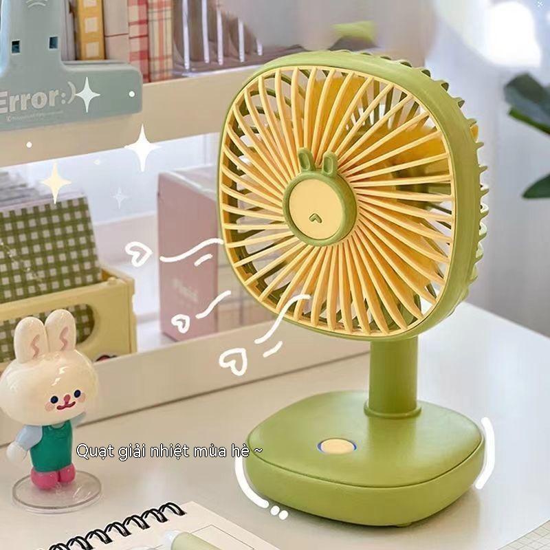 Quạt USB mini để bàn cầm tay để bàn làm việc 5V quạt điện nhỏ có đèn