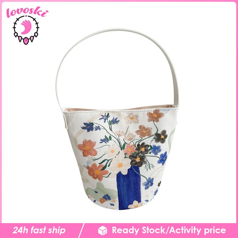 Túi Tote Đeo Vai Thêu Họa Tiết Thời Trang Mùa Xuân Cho Nữ