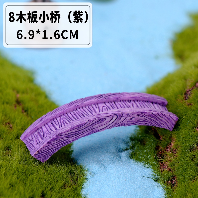 Mô Hình Tiểu Cảnh "Giếng nước, Hồ nước, Cây cầu Mini" Trang Trí Sen Đá, Sân Vườn/ Chậu Cây, DYI, Terrarium