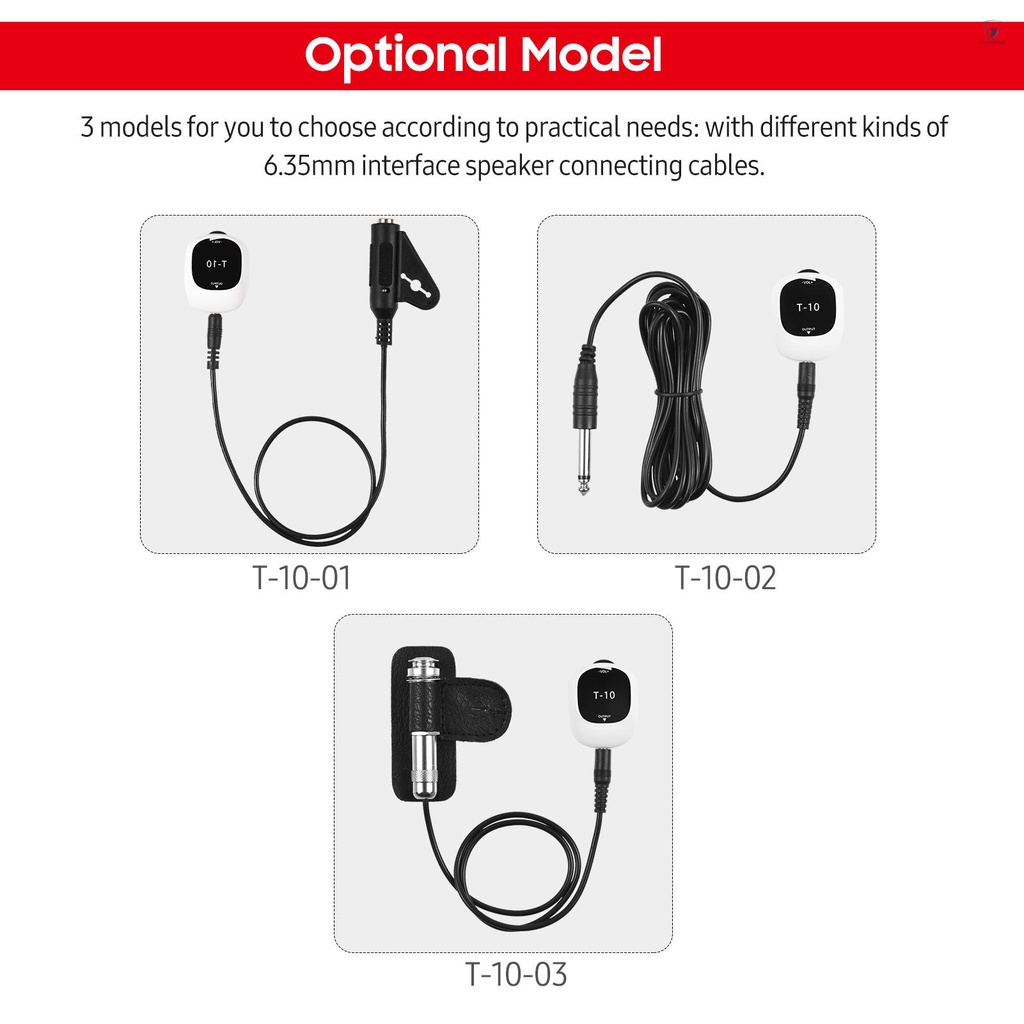 Pickup Thông Dụng Tự Dính Không Cần Khoan Lỗ 6.5mm Cho Loa / Ukulele / Violin / Banjo Erhu Guzheng