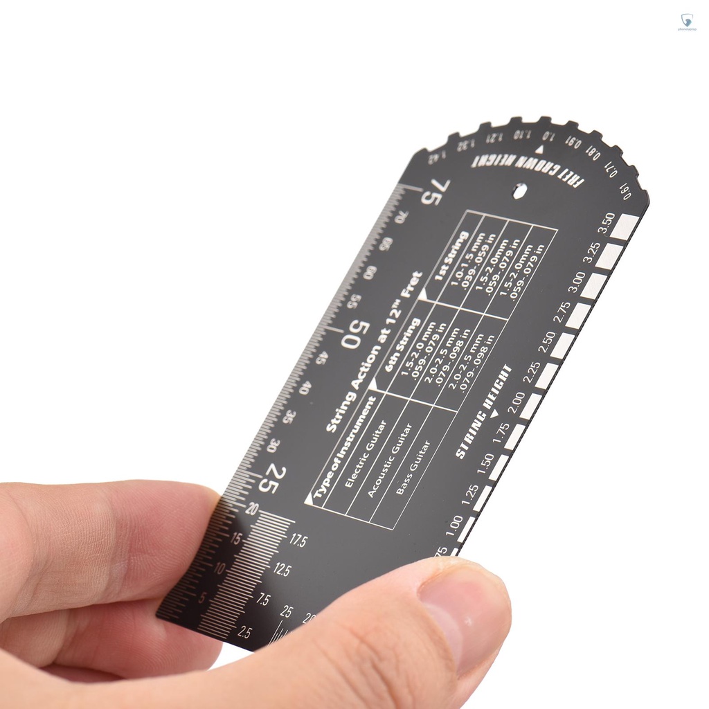 Thước Đo Chiều Cao Dây Đàn Baroque Bằng Kim Loại Kích Thước Bỏ Túi Cho Guitar Bass / Acoustic