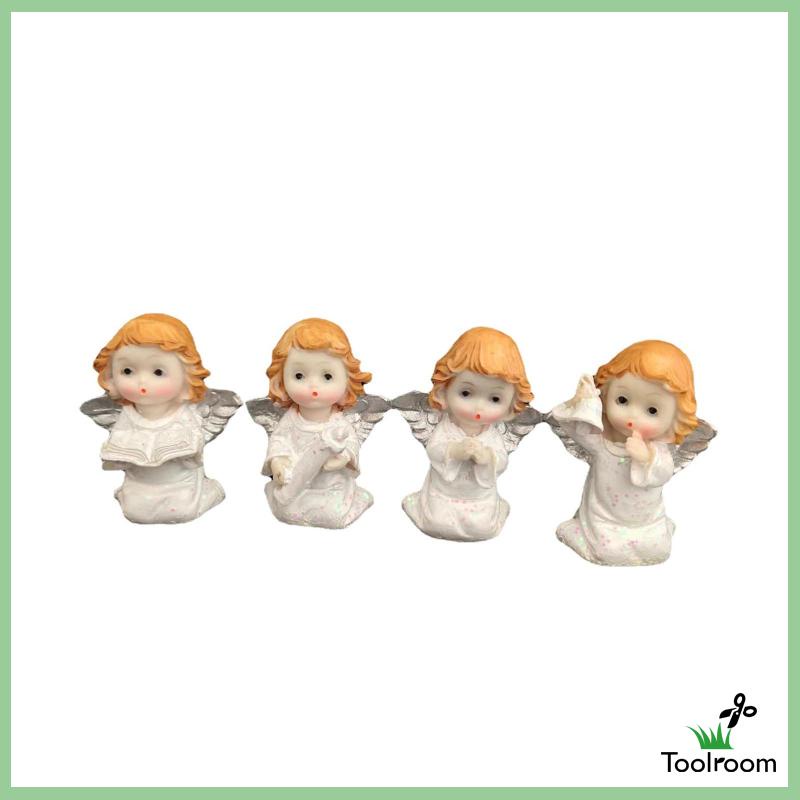 Bộ 4 Tượng Thiên Thần Điêu Khắc Nghệ Thuật Để Bàn Trang Trí Phòng Ngủ