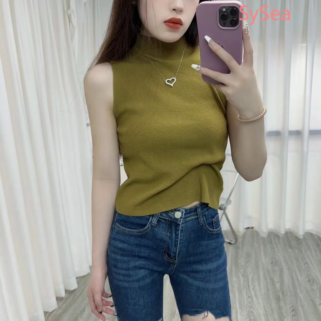 Áo Hai Dây Cổ Lọ Thời Trang Mùa Hè Cho Nữ