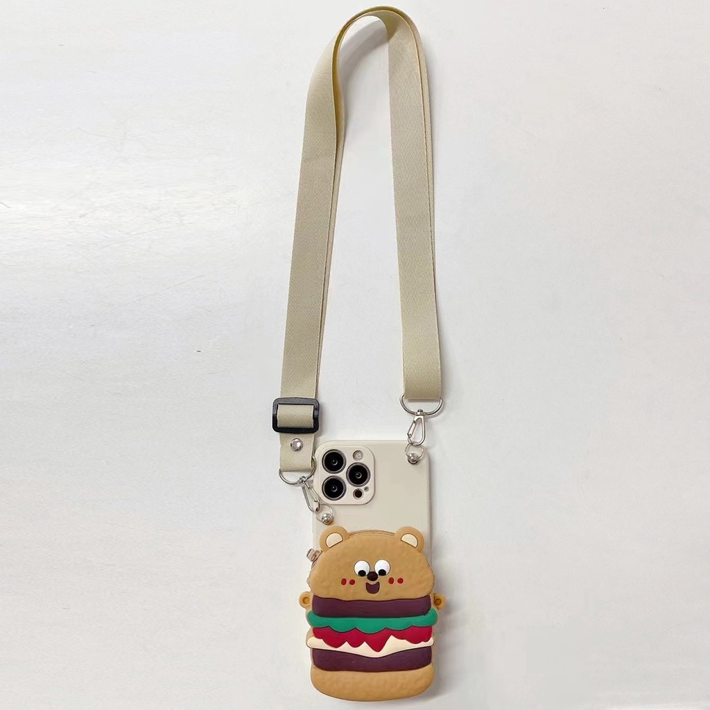 Ốp Lưng Ví Hình Gấu Đáng Yêu Cho OPPO A17 A57 A77 2022 4G F21Pro Reno 7Z / 8Z 5G A77S A57S A17K