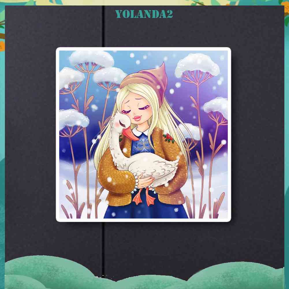 Tranh Đính Đá Kim Cương Toàn Bộ 5D DIY Hình Vẽ Cô Gái Trang Trí Nhà Cửa