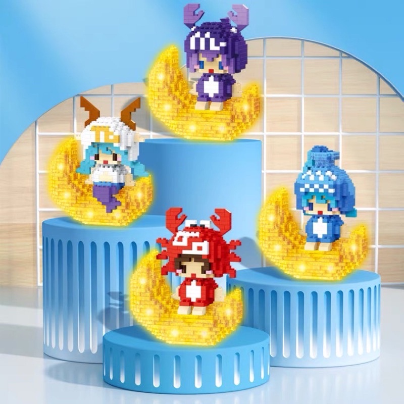 Đồ chơi lắp ráp mô hình 12 cung hoàng đạo 12 chòm sao - Quà tặng ngày quốc tế thiếu nhi siêu hot cho bé