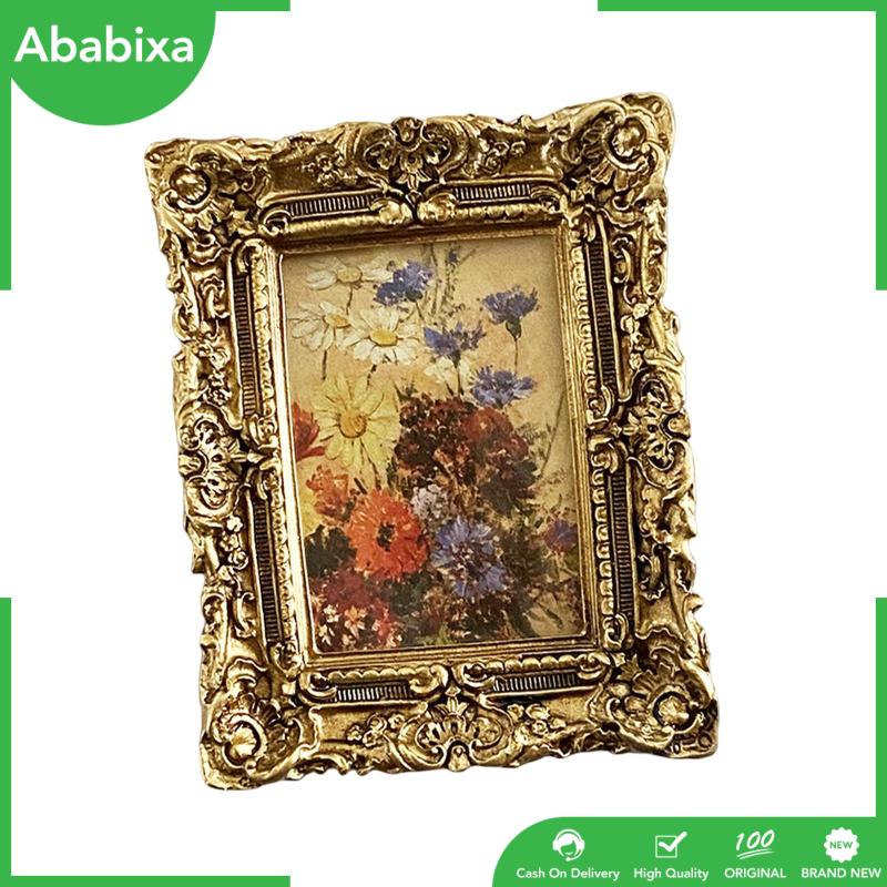 [Ababixa] Khung Ảnh Để Bàn Bằng Nhựa Resin Cổ Điển Trang Trí Phòng Ngủ / Văn Phòng / Làm Quà Tặng