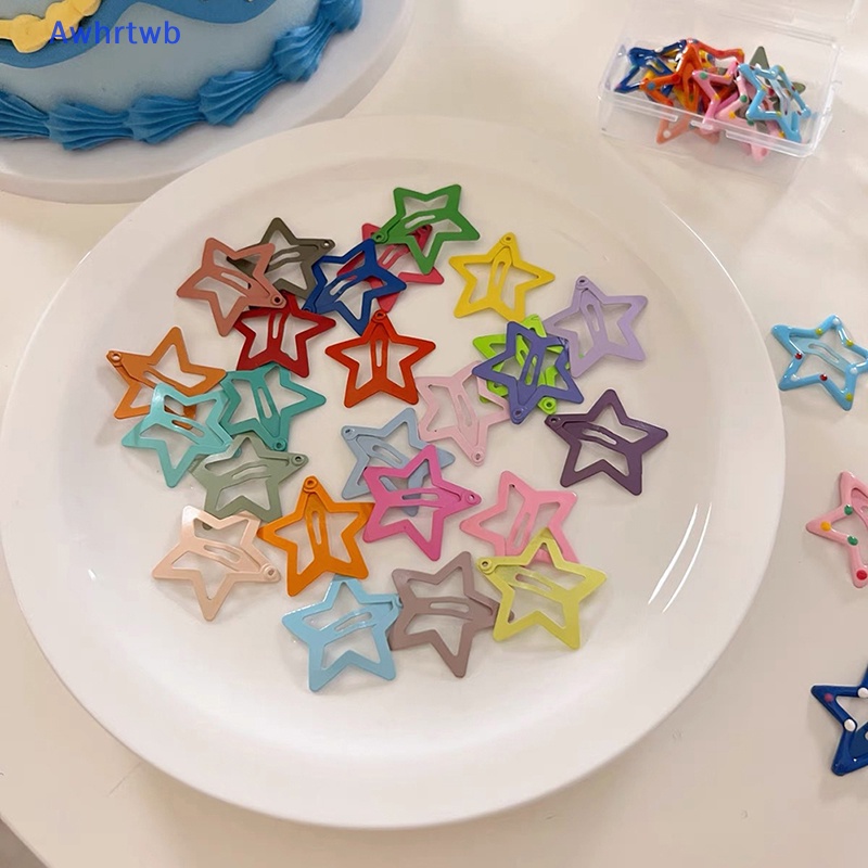 Set 10 / 25 Kẹp Tóc Hình Ngôi Sao Dễ Thương Cho Nữ Mới