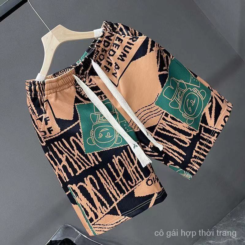 Quần Short Thể Thao Dáng Rộng In Hình Thời Trang Mùa Hè Cao Cấp W61e Hàng Mới Dành Cho Bạn Nam