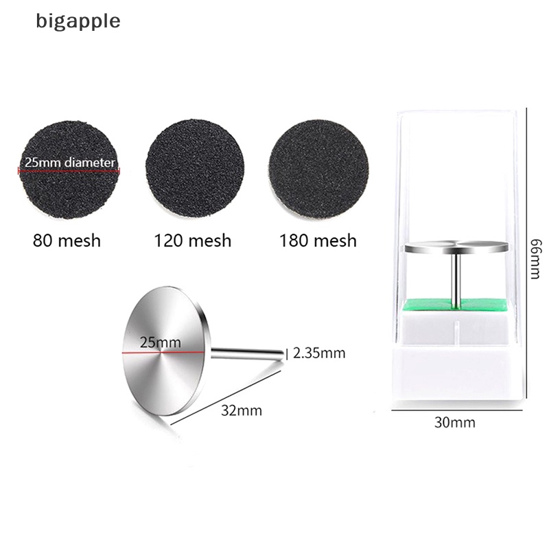 Set 50 Miếng Chà Nhám Bàn Chân Đường Kính 25mm Dành Cho Máy Mài Giũa Móng Chân