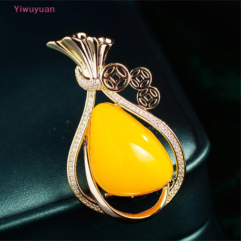Ghim Cài Áo Trang Trí Thiết Kế Thanh Lịch < Yiwuyuan > Tiền Giả Sáp Bỏ Túi Phụ Kiện Quần Áo Mới