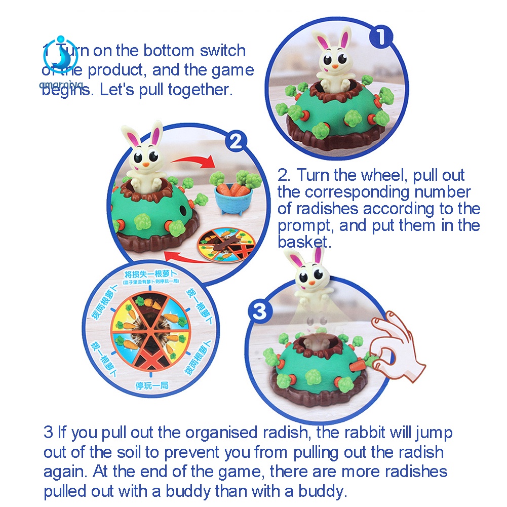 Bộ Đồ Chơi Thỏ Kéo Cà Rốt Bằng Điện Vui Nhộn Dành Cho Bé