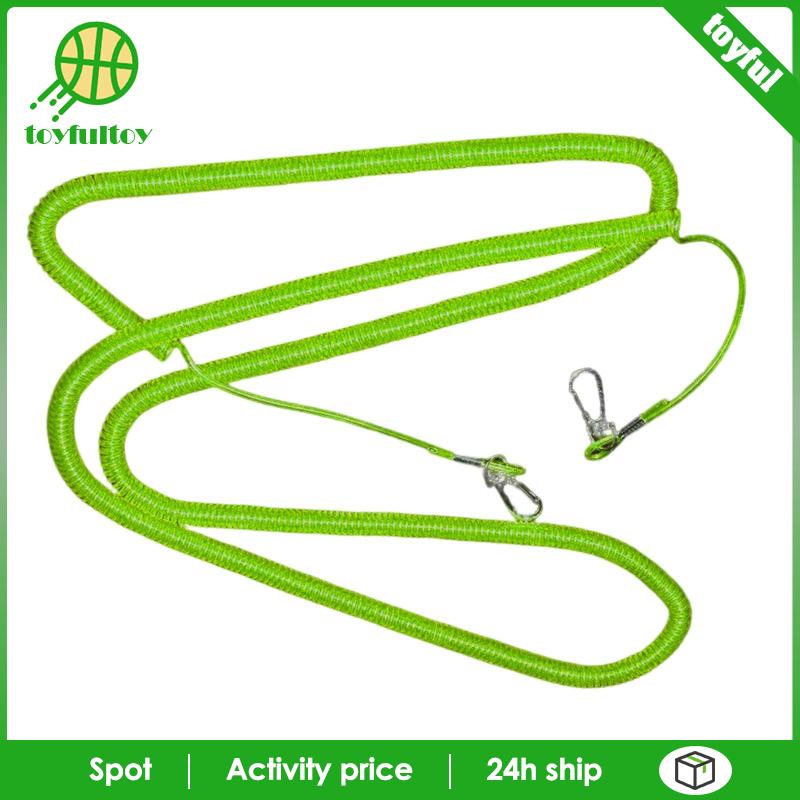 [Toyfulcabin] Dây Thép Cuộn Câu Cá Mở Rộng Thuận Tiện Có Móc Khóa Carabiner