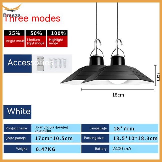 Đèn Năng Lượng Mặt Trời Chống Thấm Nước Kèm Điều Khiển Từ Xa Tiện Dụng Trang Trí Gara Sân Vườn