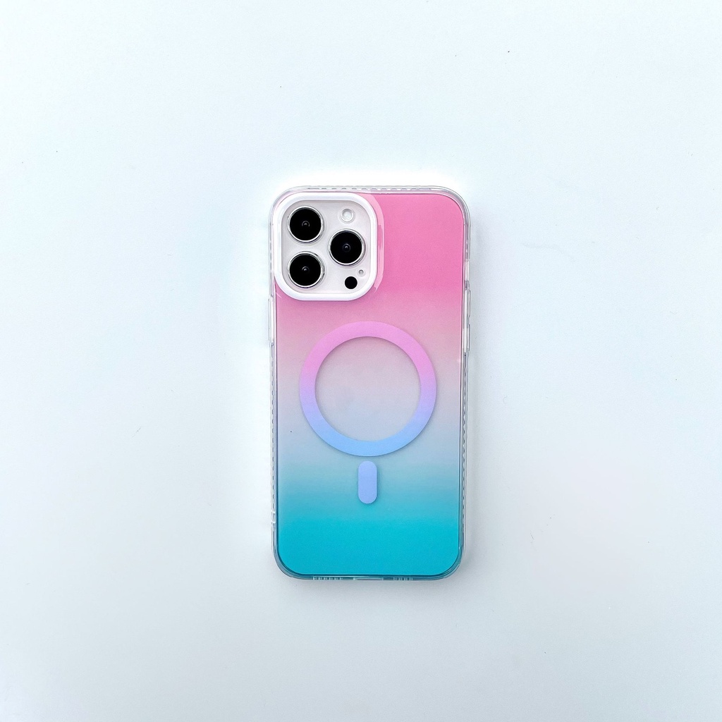 Ốp Điện Thoại Nam Châm Chống Rơi Màu Gradient Cho IPhone 14 PRO Max 14Plus 13 PRO 12 11