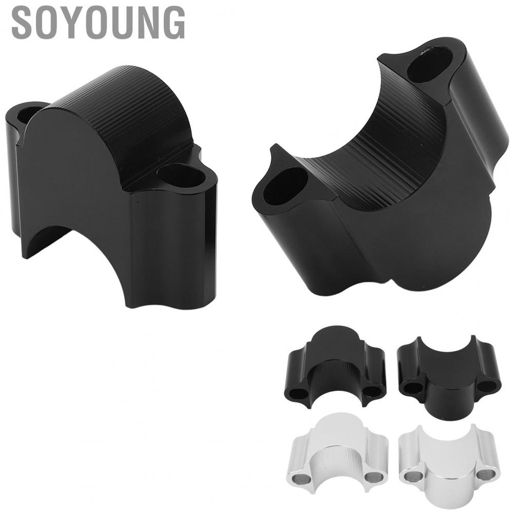 Soyoung Handlebar Riser Clamp  Motorcycle Handlebar Riser Clamp 2 PCS Left and Right Precise 28mm 30mm  for Motorbike