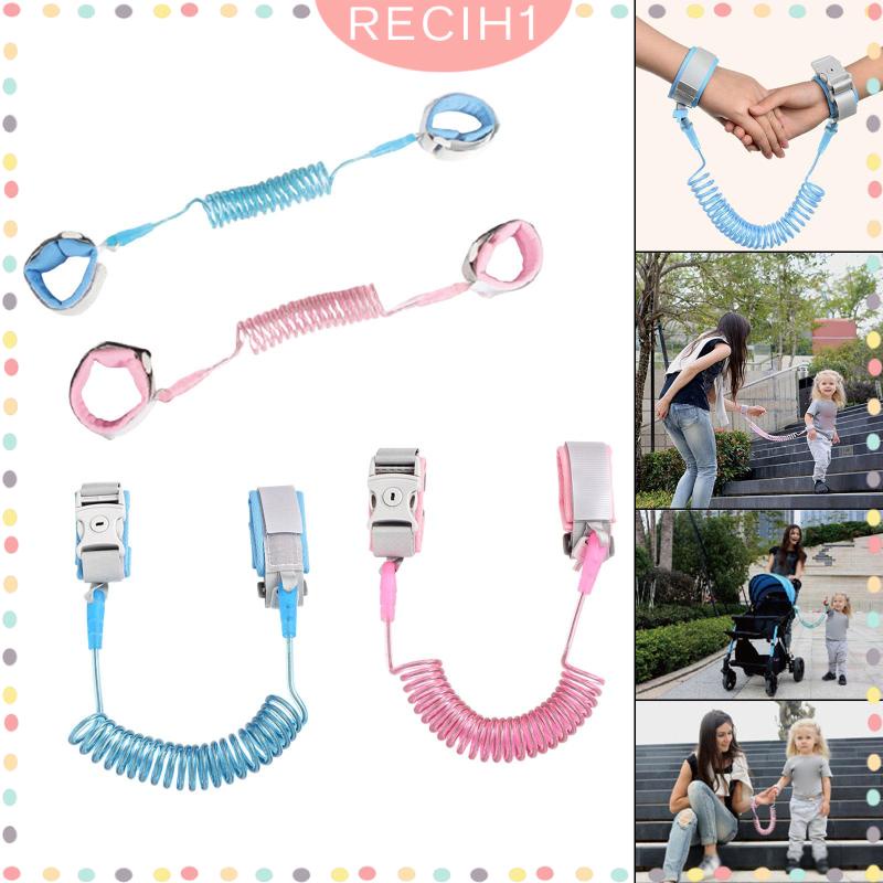 Dây Lò Xo Khóa Cổ Tay An Toàn Chống Thất Lạc Có Thể Thu Gọn 2M Cho Bé