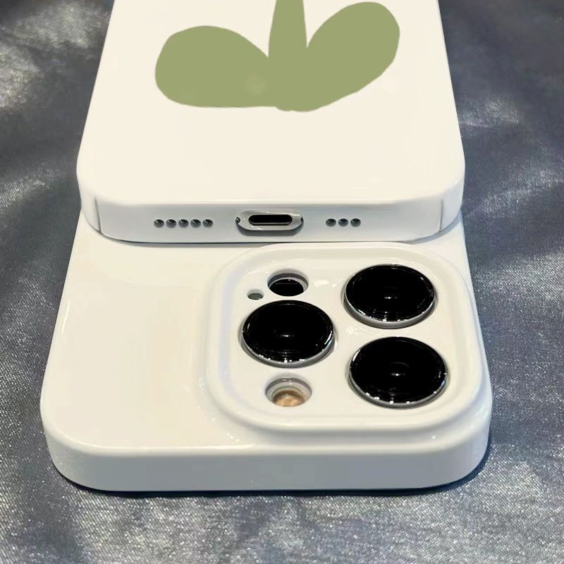 Ốp Điện Thoại Họa Tiết Hoa Tulip Đơn Giản Xinh Xắn Cho Iphone1314pro 7812 max 11