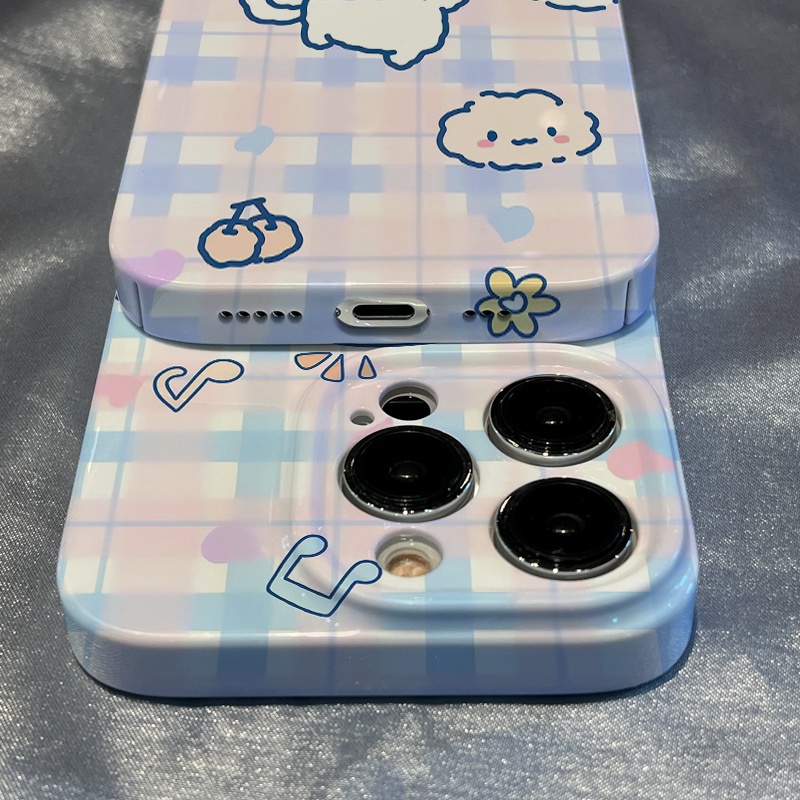 Ốp Điện Thoại Màu Hồng Gradient Họa Tiết Chú Chó Cinnamon 78 Cho iPhone13max Apple 14pro1211 BP9Q