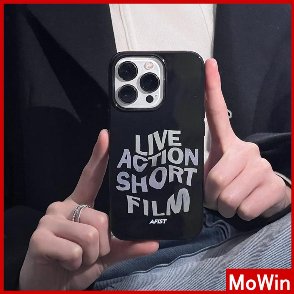 Ốp điện thoại TPU màu đen bảo vệ camera có slogan thích hợp cho Iphone 12/13/14 Pro max 11 xr xs max 78+
