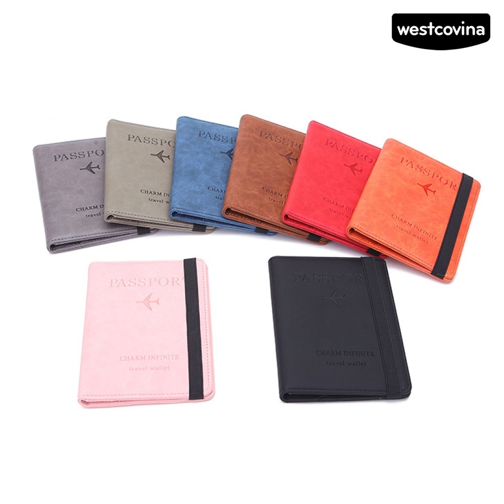 [COD]♪Ốp Bọc Hộ Chiếu Giả Da Tiện Lợi