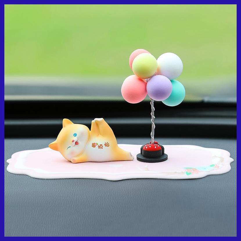 Đồ trang trí Chú Chó Bong Bóng Nhiều Màu Mini Dễ Thương Trang Trí Bảng Điều Khiển Xe Hơi