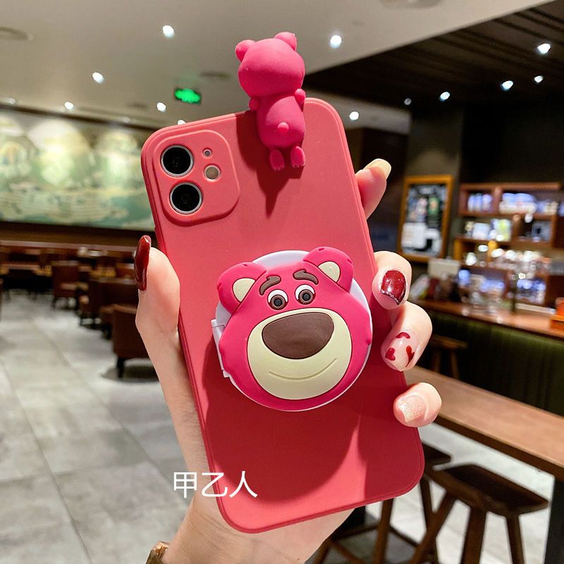 Ốp Điện Thoại Silicone In Hình Gấu Hoạt Hình Cho Apple 13 Pro Max Iphone11 / 12promax XS / XR 7 / 8plus XR 6S